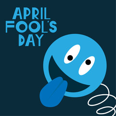 April fool's day. April 01. Funny joke toy. Poster or banner.