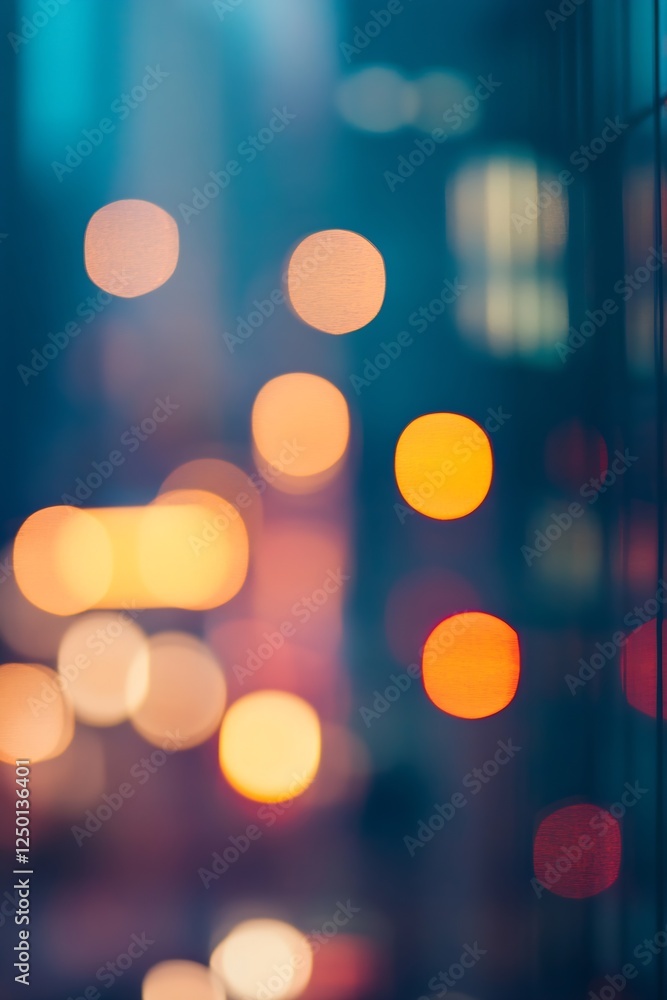 Aufkleber vibrant bokeh lights creating a dreamy colorful background for creative designs : generative ai