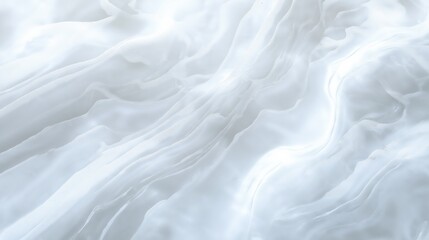 Fototapeta premium Elegant Flowing White Fabric With Subtle Silver Details
