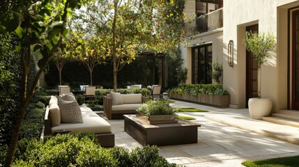 Luxurious Modern Courtyard Garden Design