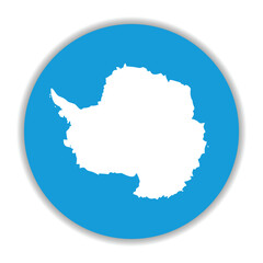 Antarctica flag. Antarctica circle flag logo icon computer vector illustration design