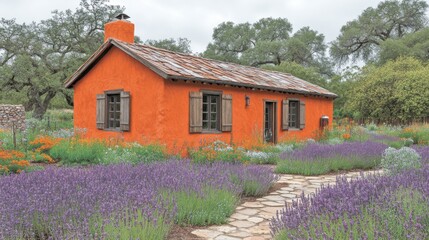 Obraz premium Vibrant Countryside Home