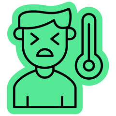 Influenza icon,  Infection, Illness, Cough