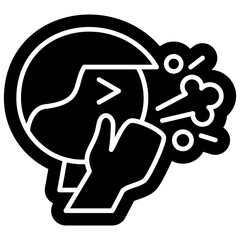 Influenza icon,  Infection, Illness, Cough