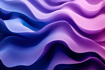 Abstract Purple and Blue Wave Pattern Design