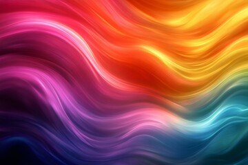 Obraz premium Abstract Colorful Waves Flowing Seamlessly Across