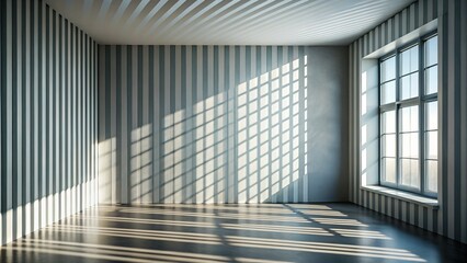 Abstract Monochrome Architecture: Long Exposure Shadow Play on White Wall