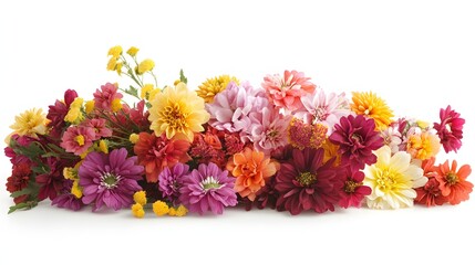 Obraz premium Vibrant autumnal flower arrangement in a colorful display