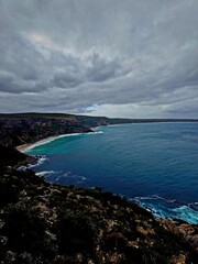 storm clouds over the sea
