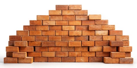 Obraz premium Construction Stack of Bricks Wall, masonry, brick wall, masonry, brick wall