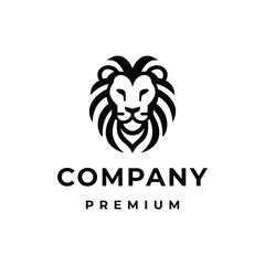 Lion head logo is strong and authoritative, a symbol of leadership and courage. Detailed design, suitable for professional and elegant branding