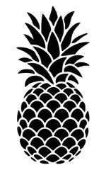 Obraz premium Bold Black Pineapple