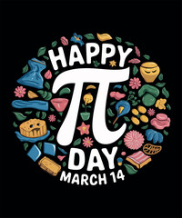 Happy PI Day T Shirt Design