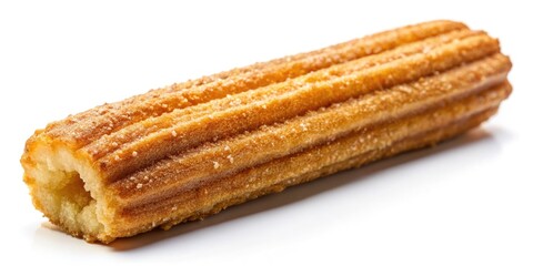 Delicious Single Stuffed Churros on White Background &acirc;&euro;&ldquo; Indulgent Dessert Photography, Sweet Treats, Gourmet Snacks, Food Styling, Pastry 
