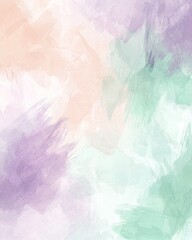 Obraz premium Abstract pastel watercolor background featuring soft gradients of purple orange and green perfect for artistic and creative designs