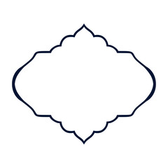Elegant navy blue frame. Ideal for design.