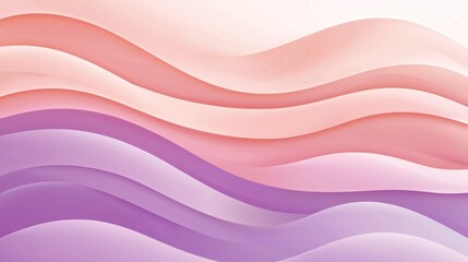 Obraz premium Abstract Pink and Purple Waves: A Serene Digital Artwork