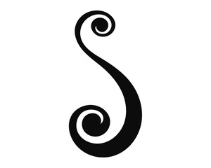 Fototapeta premium Elegant Black Swirl Design