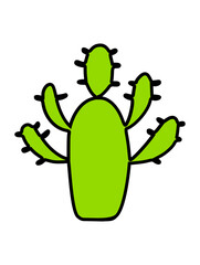 Cute cartoon cactus illustration.