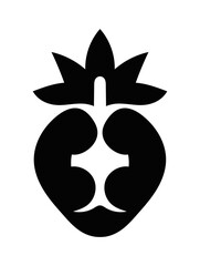 Stylized Strawberry Icon