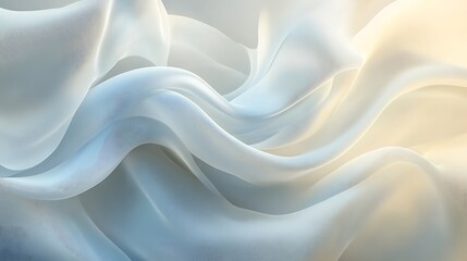 Obraz premium Elegant Draped Fabric Soft Light Hues