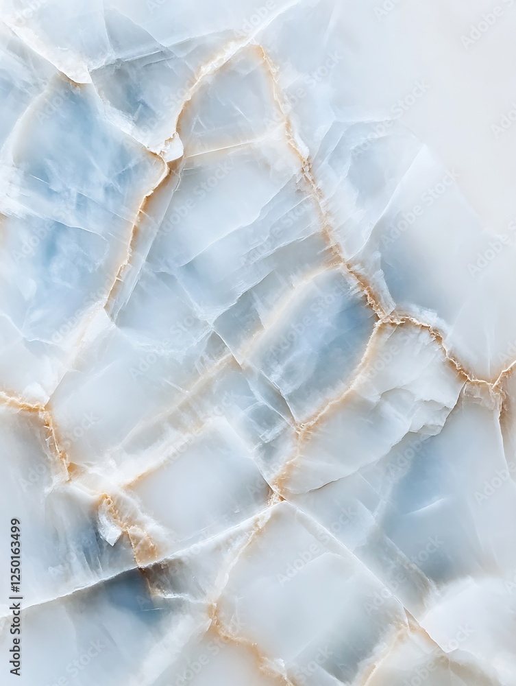 Poster close-up of elegant natural marble texture with soft blue and cream tones : generative ai