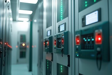 Fail-safe power setup in server room guarantees uninterrupted service even in power failures.