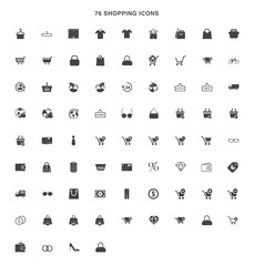 shopping icons symbol vector design