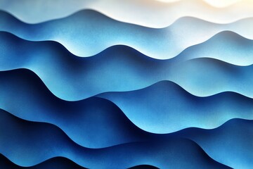 Fototapeta premium 3D render of a blue gradient pattern with a tooth-like shape, creating a seamless texture for a modern design.