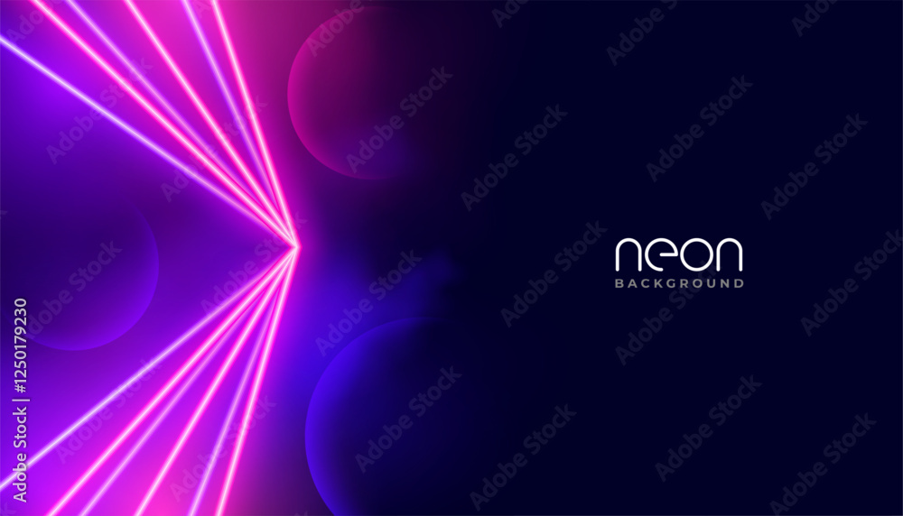 Canvas Prints modern luminous laser beam background with sphere design