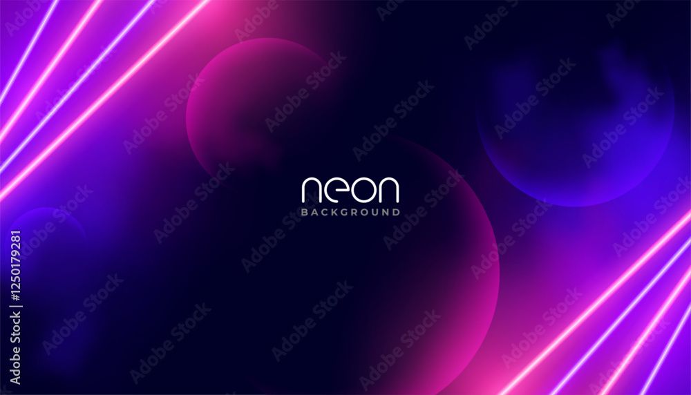 Canvas Prints geometric glowing luminous background with universal concept