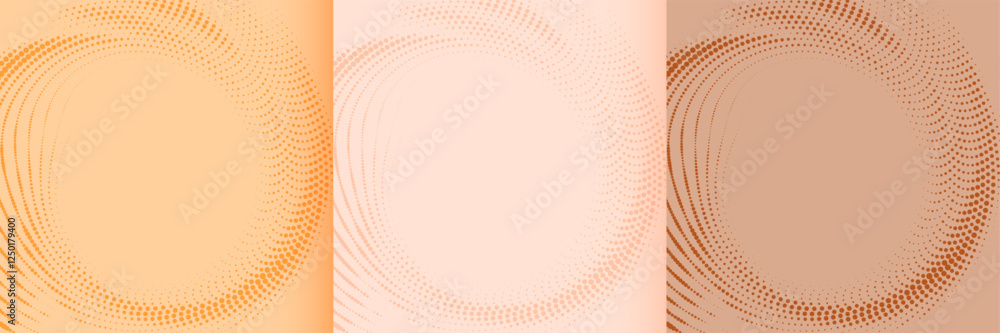 Poster pastel colors abstract halftone pattern background design