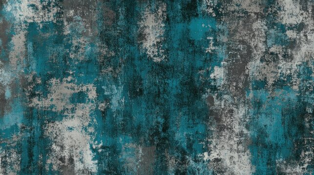 Abstract Teal and Grey Texture: A Grunge Masterpiece