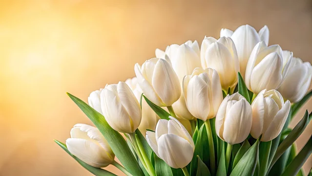 white tulips background wallpaper