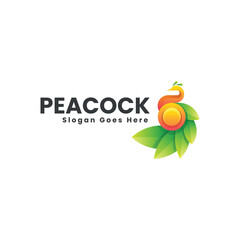 Peacock Gradient Colorful Logo