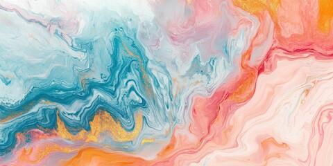 Pastel tones blend in smooth, fluid like patterns, offering an elegant and calming design ideal for creating tranquil visuals.