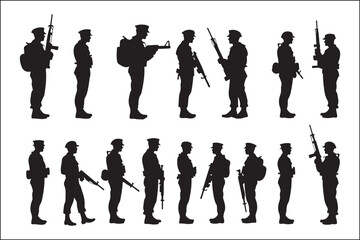 PrintSoldier Saluting Silhouette Design