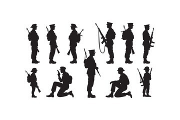 PrintSoldier Saluting Silhouette Design