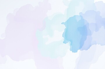 Obraz premium Abstract Watercolor Background in Pastel Blue and Lavender