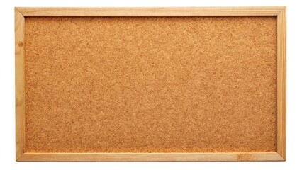 Vintage Brown Corkboard, Rustic Texture, Isolated White Background, Retro Photo,  Aged Corkboard