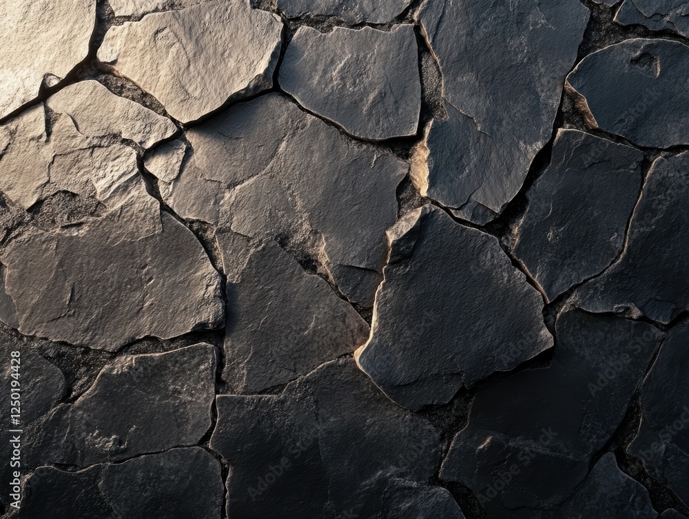 Poster dark minimalist stone texture with subtle light gradient for design