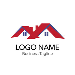 Logo Property Building Real Estate Company Design Template