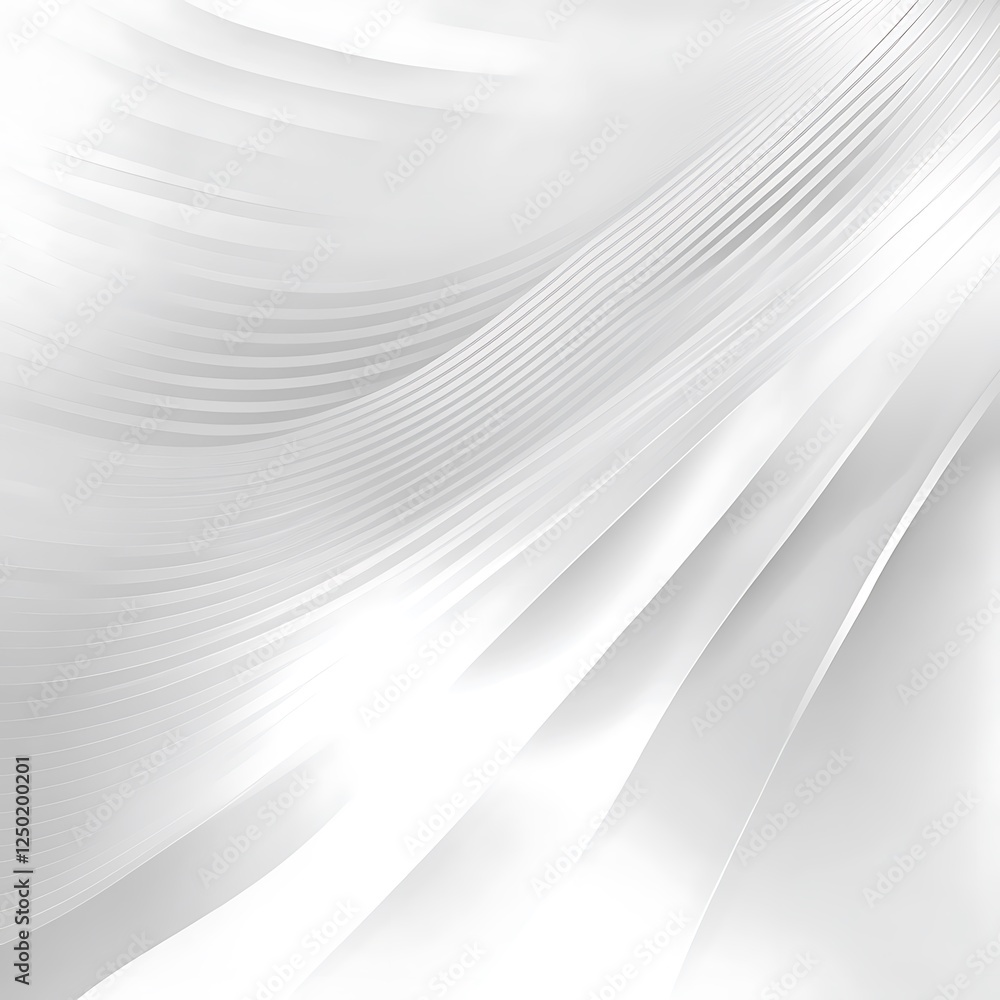 Poster abstract background with wavy lines and dots.