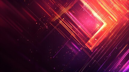 Obraz premium Abstract Red and Purple Glowing Lines Background