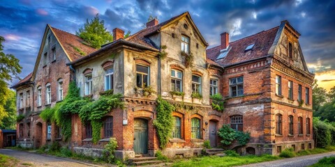 Historic Old House, Mittelhuffen District, Kaliningrad - Architectural Detail