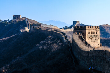 Jinshanling Great Wall, a section of the Great Wall of China built from 1570 CE during the Ming...
