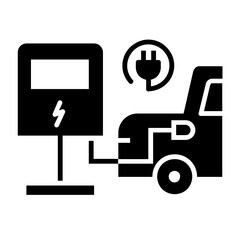 electric station icon design