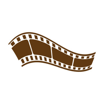 old film strip logo design