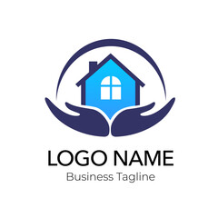 Logo Property Building Real Estate Company Design Template