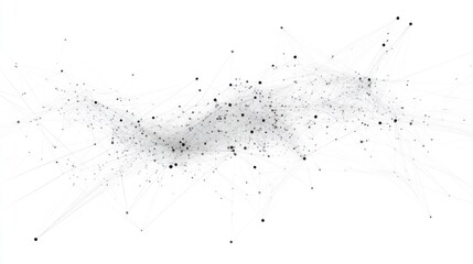 Abstract visualization of interconnected data points representing networks or relationships.